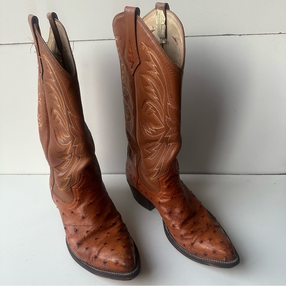 Yucca Leather Boots, Exotic Line, from El Paso, Texas Unisex Adult Size:6.5